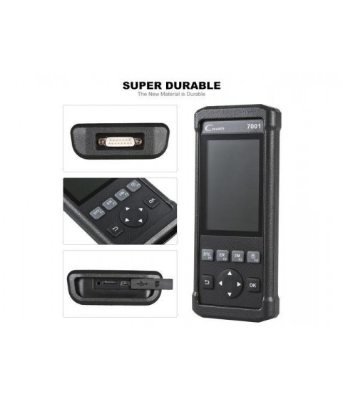 Launch 7001F Full OBDII/EOBD Diagnostic Functions Scanner/Scan Tool CR7001 Full configuration with EPB/BMS/DPF/SAS/BDING and Oil Reset and Mode 1-10 Coverage Car OBD2 Code Reader CR-7001F