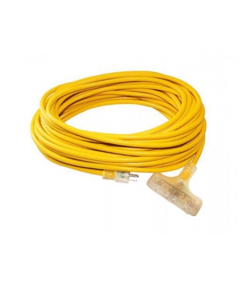 5 Pack - 12/3  75 ft. Wire Gauge Tri-Source SJTIndoor Outdoor Vinyl LIGHTED Electric Extension Cord