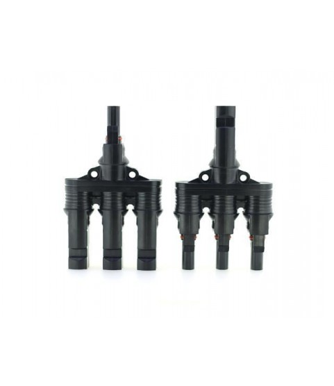 25 Years Warranty 20 pair PPO Material IP67 With TUV,1 To 3 type Branch MC4 Triple Connector
