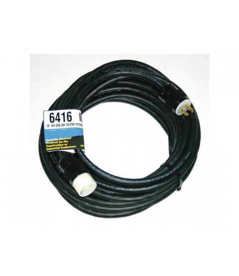 Generator Cord Set, 50 Ft, 0.65 In Dia