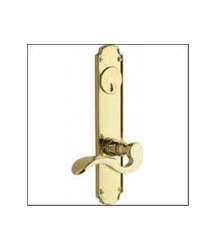 Baldwin 6942003ENTR Estate Bismark Mortise Lockset - Lifetime Polished Brass