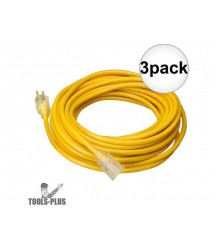 Coleman Cable 01688 50' 12/3 Polar/Solar Extension Cord 3-Pack