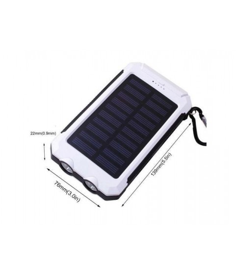 2000000mAh 2 USB Portable Solar Battery Charger Solar Power Bank For Phone WTK