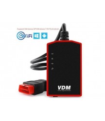 Ucandas VDM V4.1 OBD2 Wifi Scanner Tool Car Auto Diagnostic Scanner All Systems ODB 2 Software for Windows 7/8/10 PC Phone Tablet