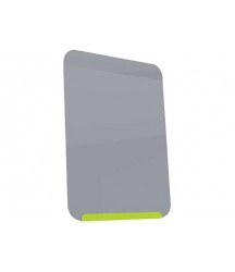 Link Board Whiteboard with Lime Green Base and Gray Face