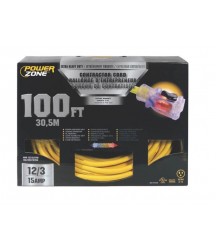 Cord Ext 12Awg 3C 100Ft 15A Power Zone Extension Cords ORP511835 054732808779