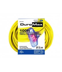 DuroMax XPC10100C 100-Foot 10 Gauge Triple Tap Extension Power Cord