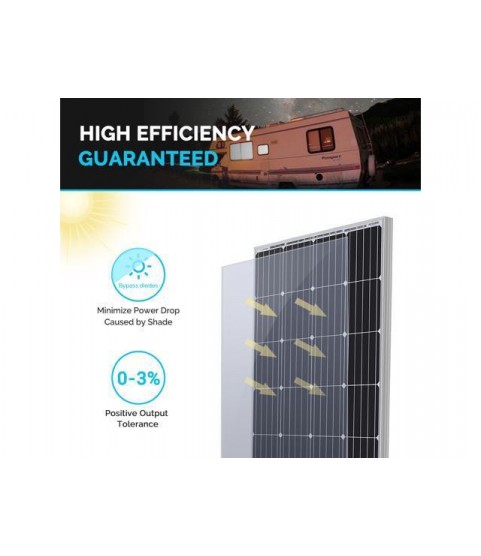 RENOGY 160 WATT 12 VOLT MONOCRYSTALLINE SOLAR PANEL For Battery Charging Boat, Caravan, RV And Any Other Off Grid Applications