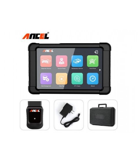 Ancel X5 OBD2 Scanner Full System ABS Airbag Transmission EPB DPF Regeneration Oil Light Reset TPMS Battery Test Check Engine Code Reader WiFi OBDII Automotive Diagnostic Scan Tool with Tablet, Black