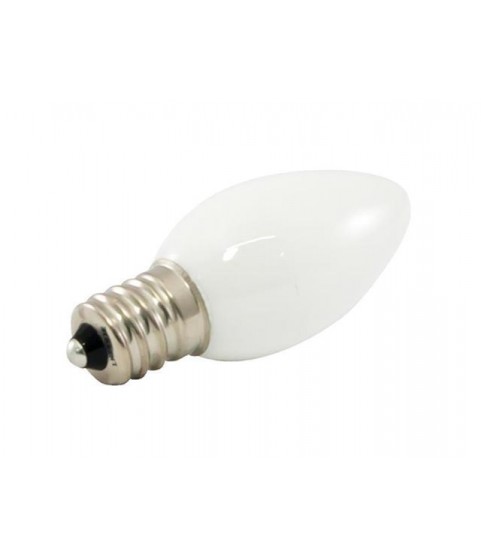 25PK - C7 LED 0.5W FROSTED GLASS 120V E12 5500K White Dimmable