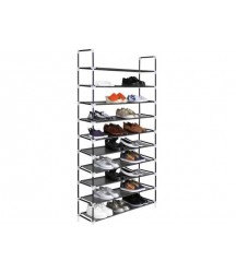 Shoe Tower Rack Organizer Cabinet Storage Easy Assembled Space Saving 10 Tiers