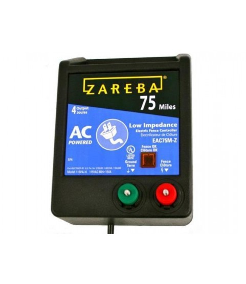 zareba eac75mz 75mile ac low impedance electric fence charger