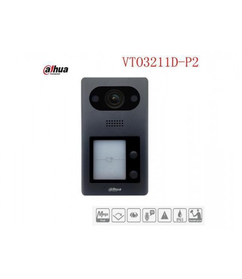 Dahua VTO3211D-P2 2MP IP 2button Villa Outdoor Station COMS Audio Alarm IP65
