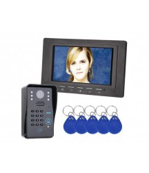 7 inch color TFT LCD Video Door Phone Intercom Doorbell With IR Camera 1000 TV Line
