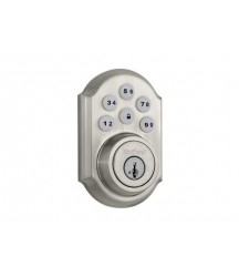 Kwikset CP910CNTZW-15S SmartCode Contemporary Electronic Deadbolt with Z-Wave Technology - Satin Nickel