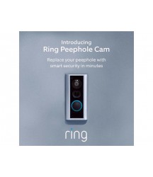 Ring Peephole Cam - Smart video doorbell, HD video, 2-way talk, easy installation 8SPPS9-0EN0, Motion-Activated Alerts