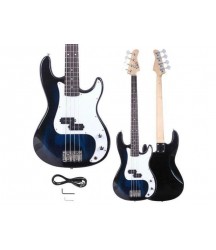 New Musicians Electric P Style Bass Guitar + Cord + Wrench Tool Dark Blue