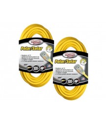 Coleman Cable 01689 100' 12/3 SJEOW Polar/Solar Extension Cords 2-Pack