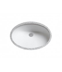 Toto LT579G-01 Rendezvous 17 in. Undermount Bathroom Sink with Cefiontect, Cotton White