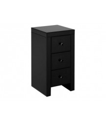 3-Drawer Mirrored Nightstand End Tables Bedside Table for Bedroom Living Room