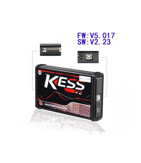 100% No Tokens RED KESS V2 V5.017 V2.23 ECU Chip Tuning Online KESS 5.017  Manager Tuning Kit For Car Truck