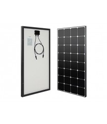 renogy 100 watt 12 volt eclipse monocrystalline solar panel high efficiency module off grid pv power for battery charging, boat, caravan, rv and any other off grid applications