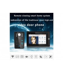 7inch HD digital monitor Smart Wifi wireless video intercom doorbell with burglar alarm access control