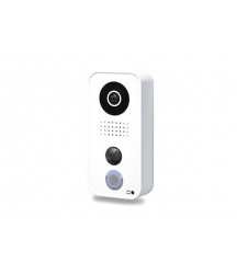 DoorBird Video, Polycarbonate Housing, Motion Sensor, White Edition D101 Door Station to Speak with Visitors and Open the Door by Smartphone