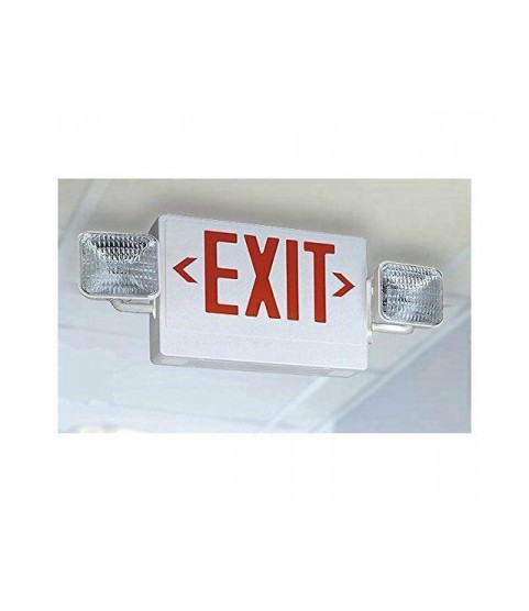 Lithonia - (2 Pack) ECR LED M6 Thermoplastic LED Exit Sign Combo Unit